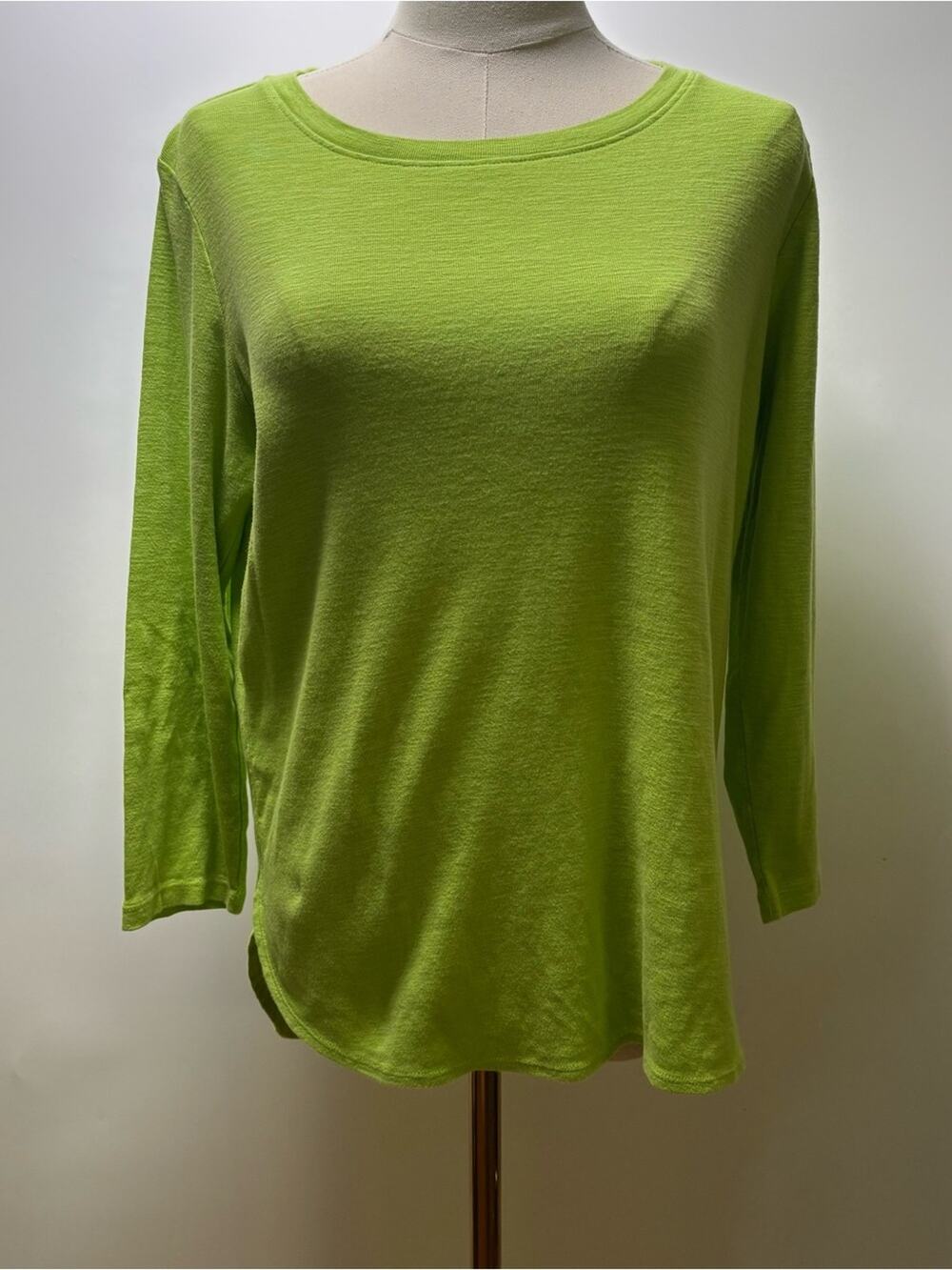 Tommy Bahama Lime Green Scoop Neck Top Size Medium